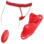 Rose Clitoral Stimulator and Butterfly Vibrator for Women and Couples - Adjustable Panty Vibrator with Remote Control