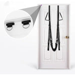 Door-Mounted Couples' Fitness Swing With Adjustable Support Straps - Ergonomic Design For Bedroom Exercise & Intimate Workouts - Soft Cushioned Seat Home Gym Accessory