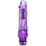 Xl Thick 9 Inch Ipx7 Waterproof Multi-Speed Vibrating Dildo | Vibrator For Women And Gay Men | Sex Toys For Women, Dildo For Gay Men | Clear Purple