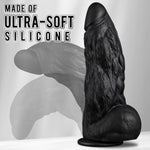 8 Inch Huge Thick Black Dildo, 2.5'' Diameter Girthy Bbc Dildos With Strong Suction Cup, Realistic Animal Silicone Anal Dildo Fake Penis Adult Sex Toys For Gay Men Female Masturbation