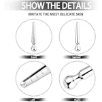 Metal Stainless Steel Urethral Dilators Sex Adults Toy Training Set Catheter Sounds Penis Plug For Men Urethral Stimulation Masturbation Teardrop Shape?Xl?