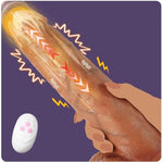 Realistic 10.5” Thick Thrusting Dildo Vibrator With App, 5 In 1 Large Vibrating Dildo With Powerful Suction Cup For Anal And G Spot, Huge Silicone Dildos Sex Toy For Men And Women