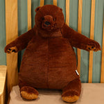 23.6In Dark Brown Teddy Bear Plush Toy Simulation Djungelskog Teddy Bear Stuffed Animal Doll Home Decor Gift For Kids And Friends (23.6Inch/60Cm)