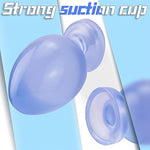 Manual Multi-Dimension Anal Plug With Suction Cup, Blue Waterproof Butt Plug Adult Sex Toy For Men Women - Xl