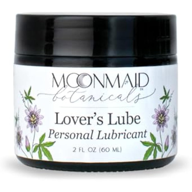 Lover's Lube Natural Lube for Women | Organic Oil Based Lubrication Alternative with Menthol for Smooth Sensation | Olive Oil, Shea Butter Infusion with Herbs