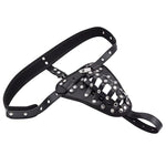 Men'S Chastity Lock Chastity Belt Wearing Pants Penis Chastity Lock Male Slave Lower Body Training Alternative Sexual Toy Brown