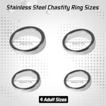 Cock Ring For Men Stainless Steel Penis Rings In 4 Sizes, Metal Scrotal Dick Pendant Cockring Adult Sex Toys Chastity Bondage Devices For Mens, Couples (45Mm)