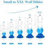 Xxl Big Monster Dildo, Crystal Dogs Dildo Massage With Strong Suction Cup For Women,Men