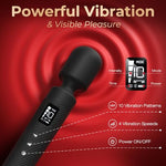 Vibrator Wand Kits, Sex Toys for Women, 3 Silicone Attachments