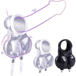 Electric Shock Silicone Chastity Cage Adult Sex Toy Electric Shock Suit Male Bondage Masturbation Chastity Cage Chastity Device