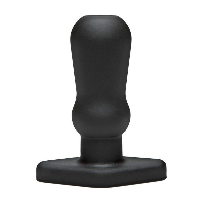 Titanmen - Open Up - 4.5 Inch Hollow Tunnel Anal Plug With 5.35 Inch Girth - Flared Safety Base - Matte Finish - Butt Plug - Black