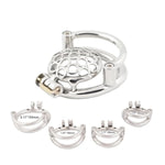 Male Super Short Cock Cage Prevent Escape Design Closed Ring Chastity Device Adult Game Sex Toy S845 (1.77 Inch / 45Mm)