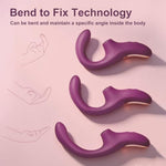 Clitoral Sucking Vibrator for Women, 2-in-1 G Spot Sucker & Dildo Vibrators with 10 Suctions & Vibrations, Waterproof Flexible Finger Anal Nipple Stimulator, Adult Sex Toys for Women & Couples Play