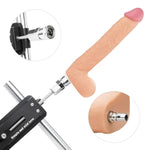 Sex Machine Thrusting Machine Dildo Quick Air Interface Lock Realistic Dildo Attachment For Machine, Premium Silicone Dildo Accessories With Stainless Steel Metal Interface For Women(29X4.6Cm)