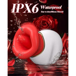 Rose Sex Toy Sexual Pleasure Tools For Women-4In1 Mouth Tongue Vibrator Adult Toy With 10 Tongue Licking Vibrating Mode Nipple Toys Sucking Vibrator Suction Clitoral Stimulator Sexy Toys