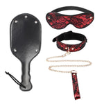 Lace Collar With Lead Set And Blindfold, Larger Spanking Paddle For Adults Bdsm Restraint Sex Play Toys