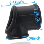Penis Ring Ball Stretcher For Men - Black Silicone Stretchy Cock Ring For Harder Longer Stronger Erections - Erection Enhancing Sex Toy