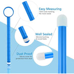Lubricant Lube Applicator Syringes, Lubricant Tube Shooter With Smooth Rounded Cap For Men, Women & Couples, Reusable, Easy Use & Clean [10Ml Scales] (Blue & Black)