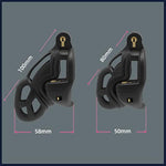 Male Chastity Lock Cb Kit, Cock Cage Double Lock Design Chastity Lock Breathable,55,S