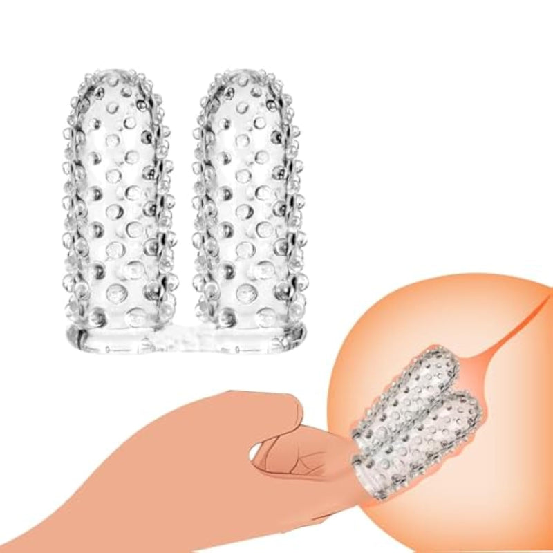 Arch Kit for Couples - 2Pcs Finger Sleeve Vagina Clitoral Nipple GSpot Stimulator