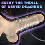 2PCS Premium Cock Enlarger Sex Toys, Reusable Ultra-Soft Penis Extender Sleeves with Penis Ring for Men and Couples, Pumps and Enlargers, Male Sex Toy for Boost Sexual Pleasure and Performance (White)