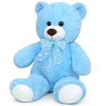 Teddy Bear Stuffed Animal 16'' Small Teddy Bear Plush Toy Gift For Valentine Christmas Birthday Blue