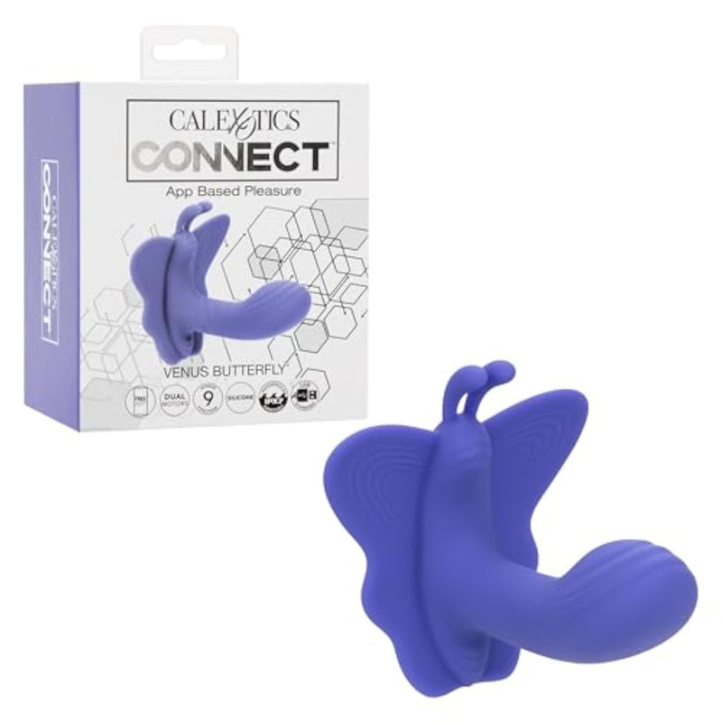 Venus Butterfly Wearable Vibrator for Women - App Controlled, Waterproof Silicone