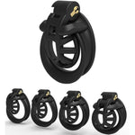 Small Inverted Chastity Cage for Men with Dark Lock Design, Perfect for Couples Bondage and Sensual Play