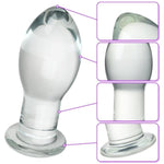 Crystal Glass Butt Plug for Anal Training and Pleasure