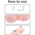 Nipple Clamps Sex Pleasure For Women Metal Beaded Device For Clitoral Stimulation Bdsm Non Piercing Clit Clamp Sex Bondage Kit Restraints Nipple Clip Clips Bdsm Sex Toys For Women Couples