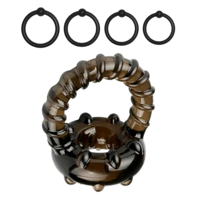 Ultra Soft Stretchy Sex Rings for Couples - 5 Different Sizes Erection Rings