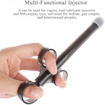 Enema Lube Injector Reusable Anal Enema Syringe Injecter Lubricant Applicator Sex Toys For Adults Lube Launcher Oil Inject With Head Cap For Men Women Gay Couples