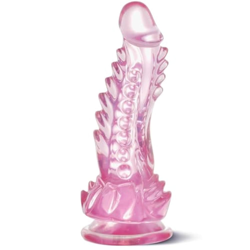 9 Inch Pink Monster Dildo for Couples, Fantasy Dragon Dildo with Strong Suction Cup and Soft TPE Material