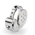 Male Chastity Cage Button Chastity Device Metal Small Penis Cage Adult Sex Toy For Men With Adjustable Ring (1.26" - 1.97") And Invisible Button Lock For Men And Couples Adult Toy
