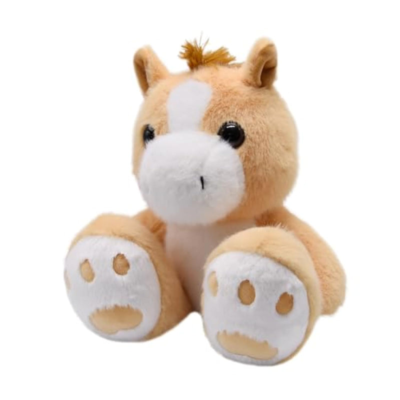 Adorable Horse Stuffed Aninals Wtih Oversized Feet Super Cute And Cuddly Woodland Animal Stuff Funny Plush Zoo Toys Sweet Gifts For Safari Themed Baby Shower Nursery Or Birthday Party 9 Inches (Horse)