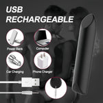 Charging Strong Lipstick Bullet Women's Mini Fun Jumping Egg Shaker Adult Supplies,Black