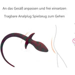 Anal Plug Silicone With Dog Tail Anal Toy Dog Tail Anal Plug Butt Plug Sm Anal Sex Buttplug Anal Stimulation Slave Cosplay Fetish Anal Sex Toys For Men Women Couples