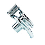 Male Chastity Cage Device With Cock Ring Lock Stainless Steel Negative Lock Series Single Double Layer Down Press Chastity Lock 52D (Double - Ring 45Mm)
