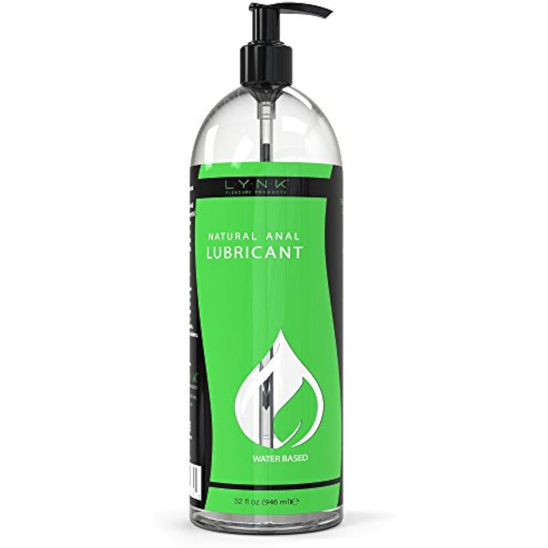 Lynk Water Based Personal Lubricant, Lasts Long Easy To Clean, Lubricant For Privacy W/Latex & Silicone, Men Women Couples Solo Play, 32 Oz