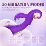 Silicone G Spot Vibrator Dildo, Lifelike Powerful Vibrating Massagers For Clitoral Vagina And Anal Stimulation 10 Vibration Modes Sex Toys For Women Or Men Adult