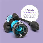 Pumped Up 7 Function Vibrating Male Pump - Soft Plastic - Latex & Phthalate Free