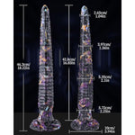 Super Long Anal Plug Dildo, Flexible Silicone Dildo, Sex Toy With Powerful Suction Cup For Men Women And Couple, Black