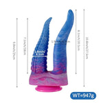 Realistic Double-Ended Dildo + 15.7Inch Huge Anal Plug