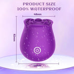 Roses Toy Personal Massager Womens Flower Toys, Clitoral Nipple Stimulator Rose Viboators Toys 10 Sucking & Vibration Modes Purple Toys