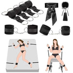 Bondage Restraints Bdsm Kit Sex Toy, Versatile Bed Restraints Sex Toys With Sex Straps Bondage Cuffs Blindfold & Feather