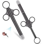 Lube Applicator Syringes, Lubricant Tube Shooter With Smooth Rounded Cap For Men, Women & Couples, Reusable, Easy Use & Clean [10Ml Scales][Gray & Gray]