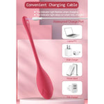 Bullet Dildo Vibrator Rose Sex Toy, Vibrators With Video App Remote Control, 9 Music Modes, Silicone Waterproof Magnetic Charging For Women Couple.