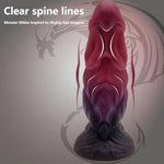 Realistic Monster Dragon Fantasy Dildo For Women, 9 Inch Thick Dildo With Strong Suction Cup For Hands-Free Play, Liquid Silicone Anal Plug Prostate Massager Adult Sex Toys For Men & Women