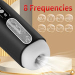 Automatic Sucking Male Masturbators Cup Adult Toy Sex Toys With 8 Vibration & Suction Penis Pump Pocket Pussy Male Stroker Vibrator With 3D Realistic Textured, Blowjob Toy Male Sex Toys For Men