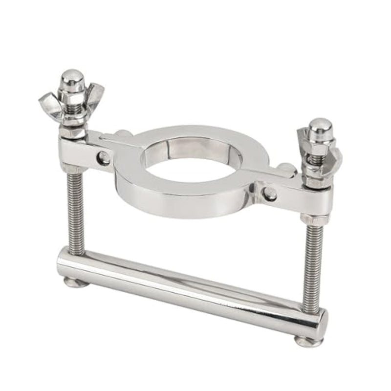 Steel Testicle Torture Cbt Sex Toy Squeezer Metal Penis Ring For Men Testicle Ball Stretcher Weight Scrotum Pendant Adult Cock Sm Fetish Bondage For Couples (L-330G)